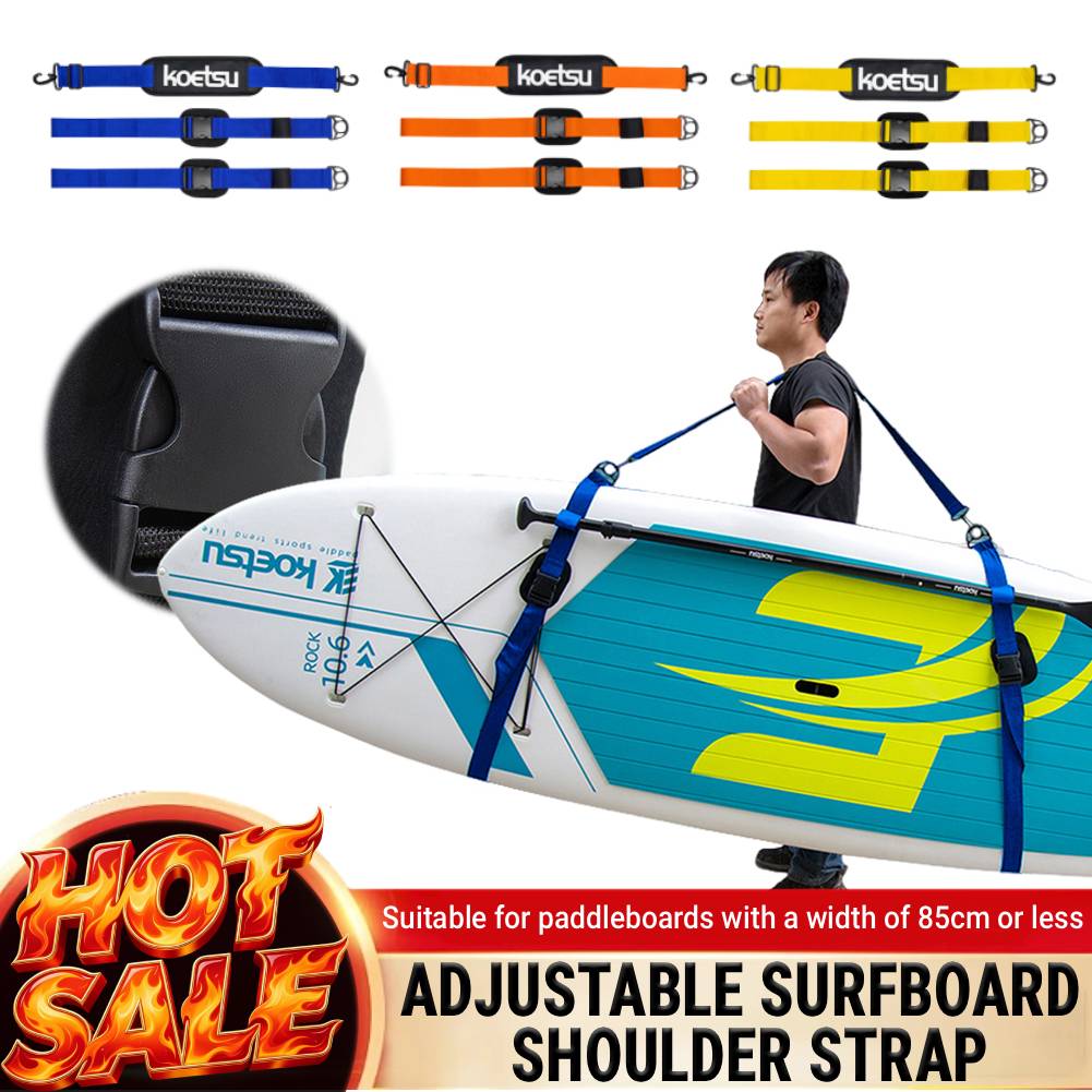 Stand Up Paddle Leash - 조절 가능한 서핑보드 숄더 스트랩 캐리