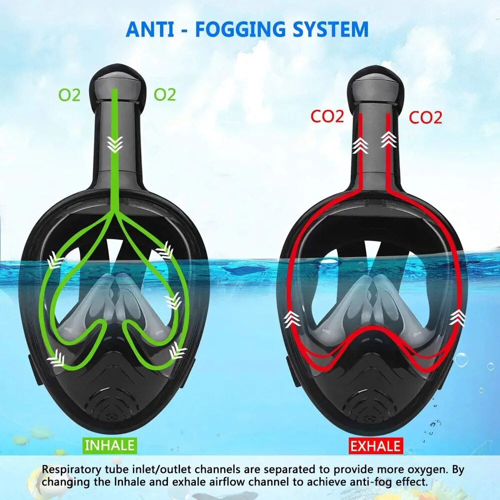 수중 스노클링 풀 페이스 어린이 수영 마스크 세트 스쿠 - Freediving Mask Set 리뷰 및 가격