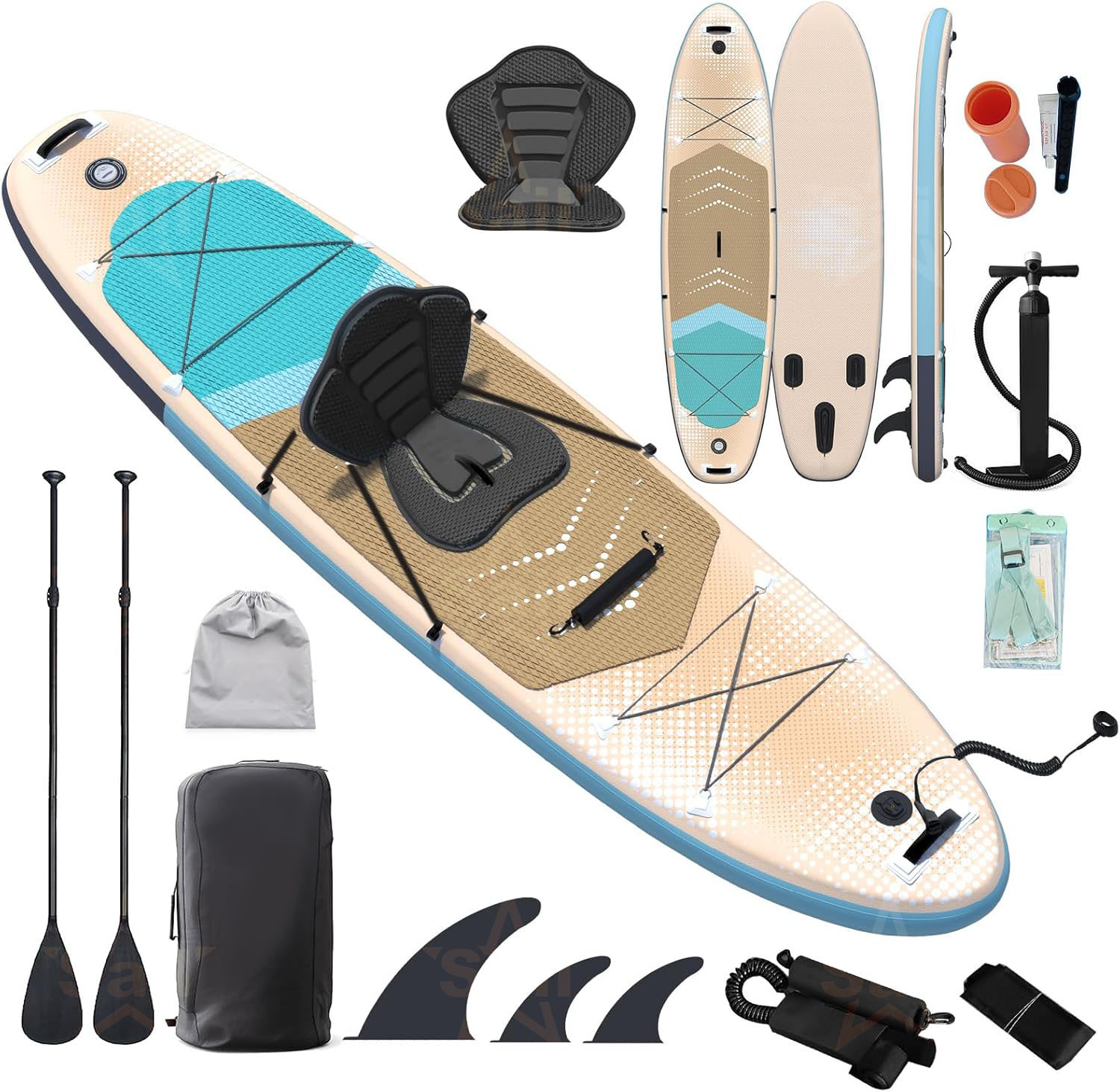 다목적 풍선형 스탠드업 패들보드 SUP 풀세트 펌프,  - Stand Up Paddle Leash 리뷰 및 가격