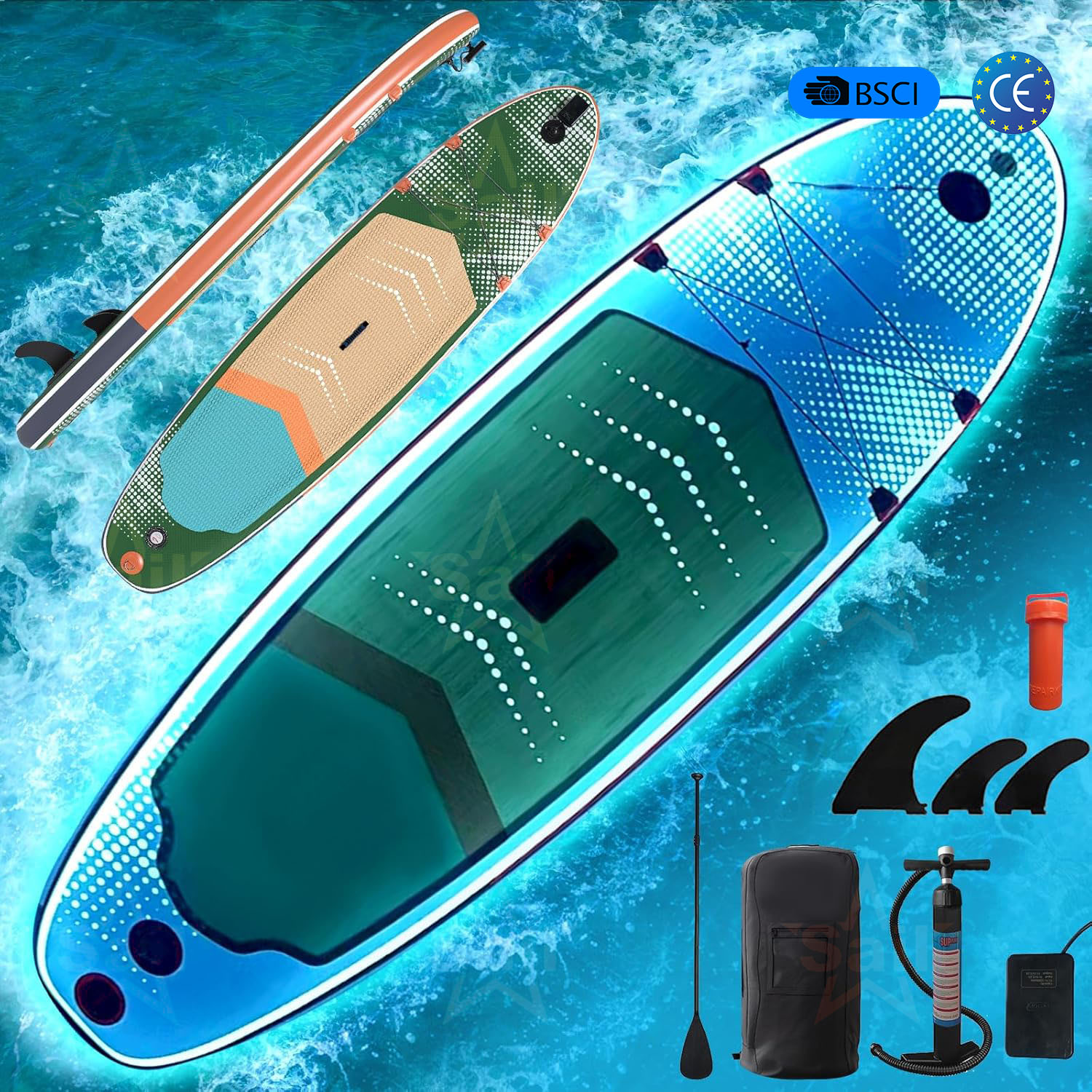 다목적 풍선형 스탠드업 패들보드 SUP 풀세트 펌프,  - Stand Up Paddle Leash 리뷰 및 가격