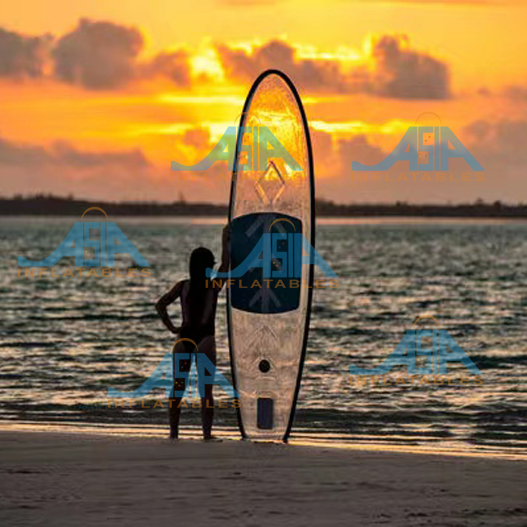크리스탈 클리어 바텀 서프 스탠드업 투명 패들보드, 투 - Stand Up Paddle Leash 리뷰 및 가격