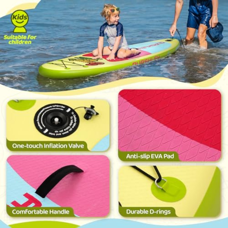 조절 가능한 패들 펌프, 리쉬, 백팩이 포함된 풍선식  - Stand Up Paddle Leash 리뷰 및 가격