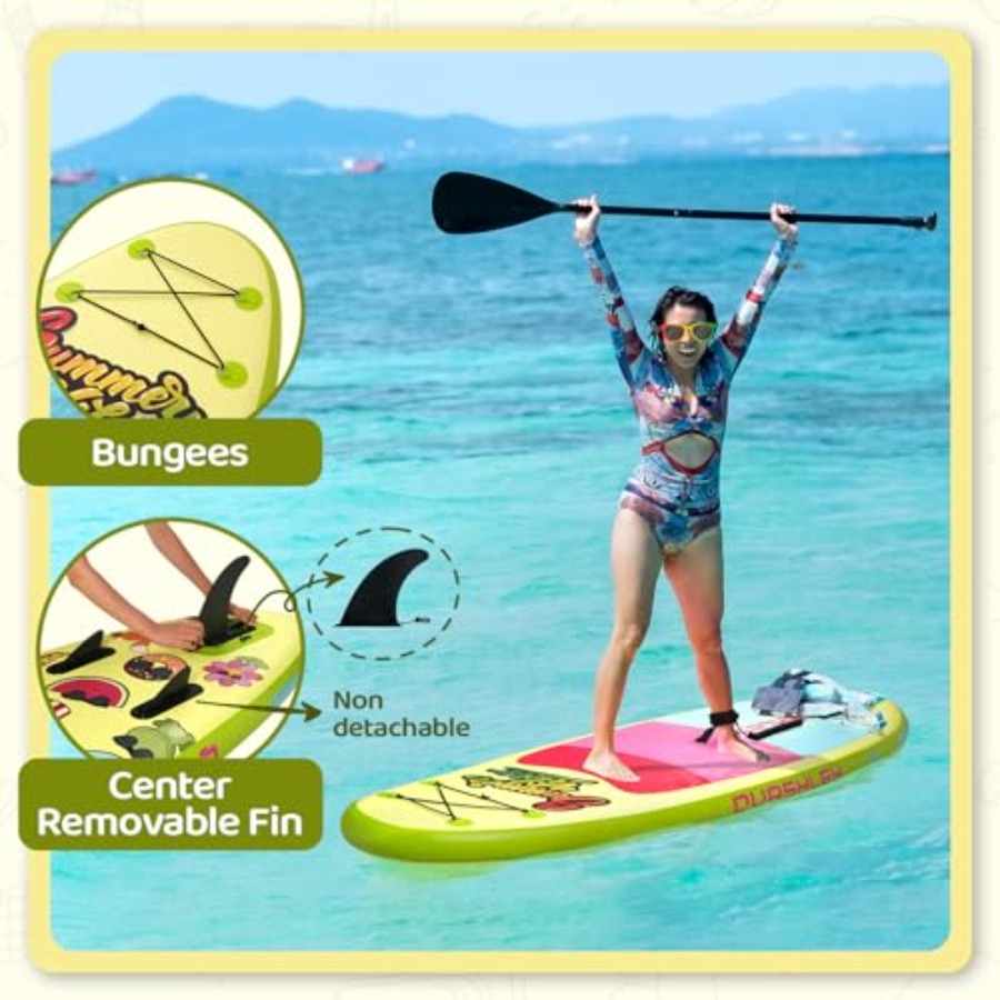 조절 가능한 패들 펌프, 리쉬, 백팩이 포함된 풍선식  - Stand Up Paddle Leash 리뷰 및 가격